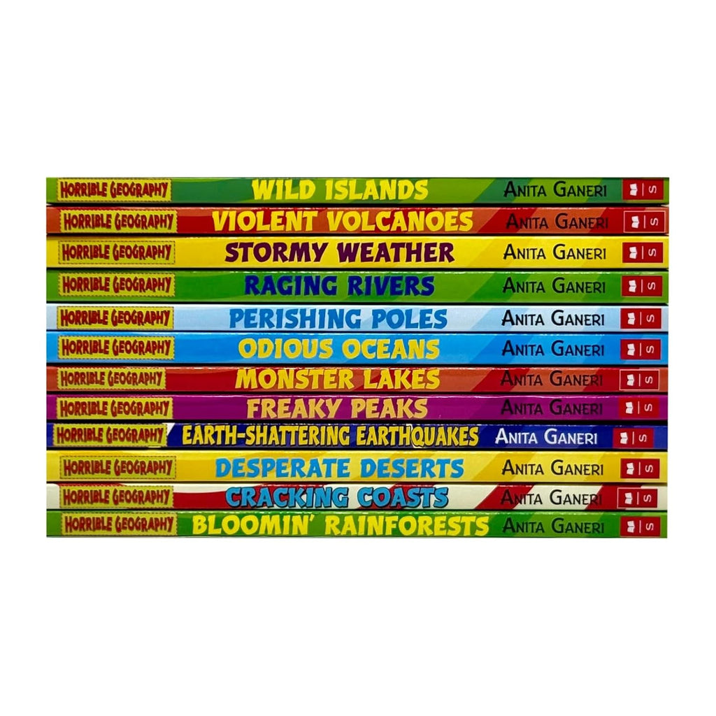 Horrible Geography Collection 12 Books Set Series by Anita Ganeri (Wil