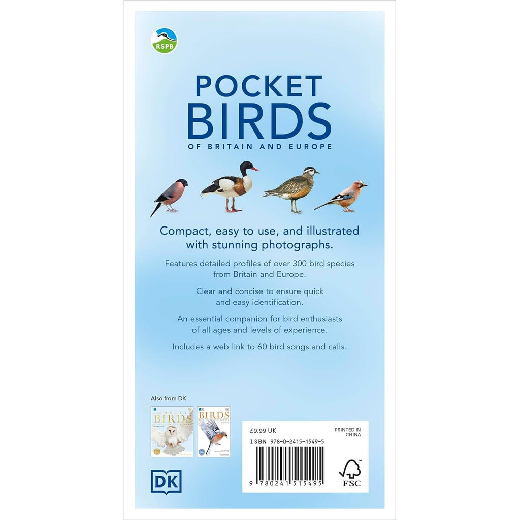RSPB Pocket Birds of Britain and Europe 5th Edition by DK