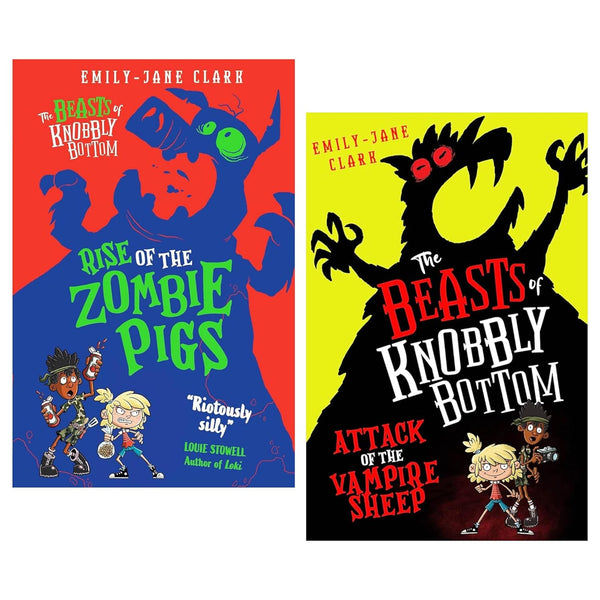 The Beasts of Knobbly Bottom Series 2 Books Collection Set (Attack of the Vampire Sheep & Rise of the Zombie Pigs)