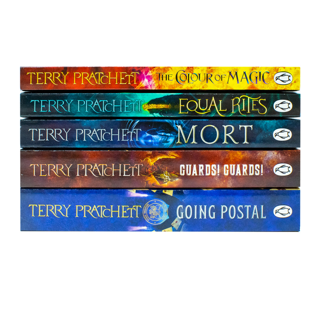 Terry Pratchett Discworld Novels Series 5 Books Collection Box Set | T