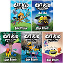 Cat Kid Comic Club Collection 5 Books By Dav Pilkey (Cat Kid Comic Club, On Purpose, Perspective, Collaborations, Influencers)