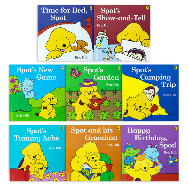 ["9780241656068", "Eric Hill", "Eric Hill Book Collection", "Eric Hill Book Collection Set", "Eric Hill Books", "Eric Hill Collection", "Eric Hill Series", "Happy Birthday Spot!", "spot", "Spot and his Grandma", "Spot Book Collection", "Spot Book Collection Set", "Spot Books", "Spot books Set", "Spot Collection", "Spot's Camping Trip", "Spot's Garden", "Spot's New Game", "Spot's Show-and-Tell", "Spot's Tummy Ache", "Time For Bed Spot"]