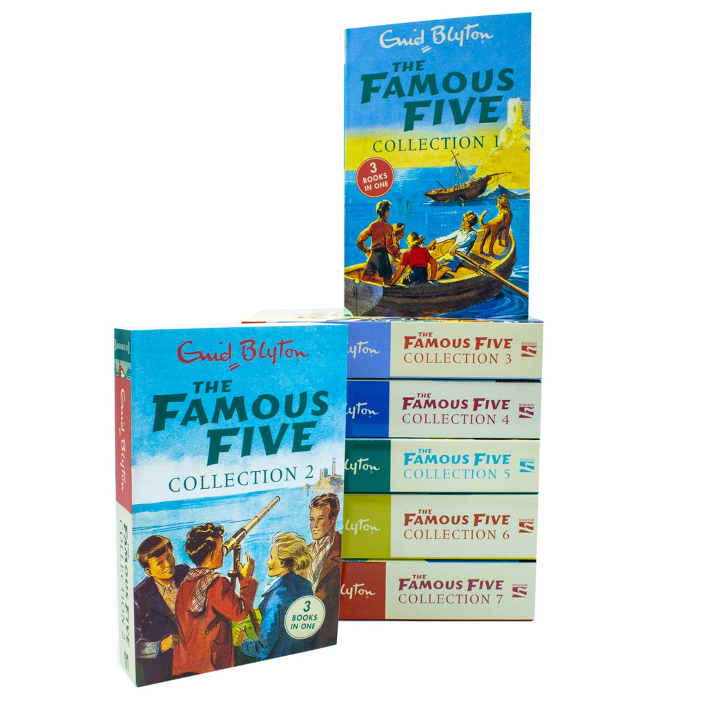 Enid Blyton Famous Five Series 7 Books Collection Set 21 Stories (3 Bo