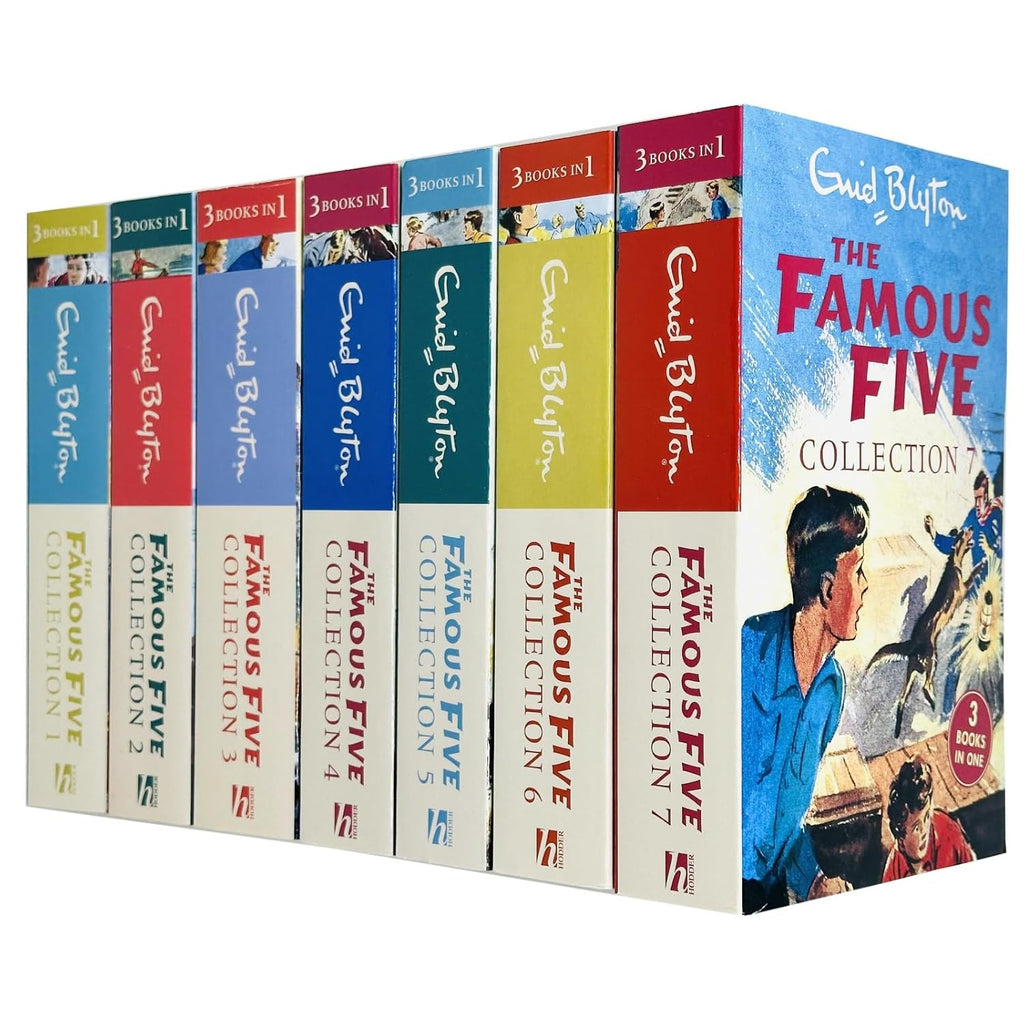 Enid Blyton Famous Five Series 7 Books Collection Set 21 Stories (3 Bo