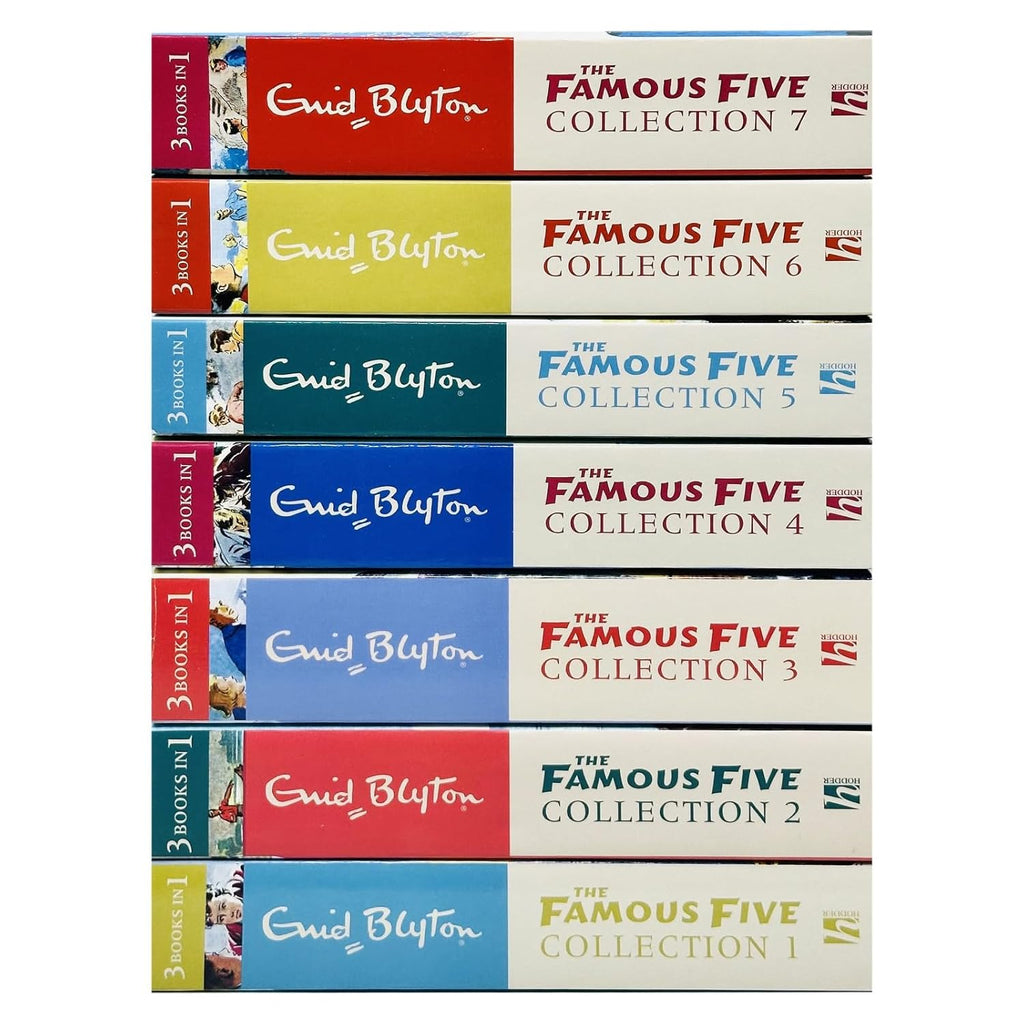 Enid Blyton Famous Five Series 7 Books Collection Set 21 Stories (3 Bo