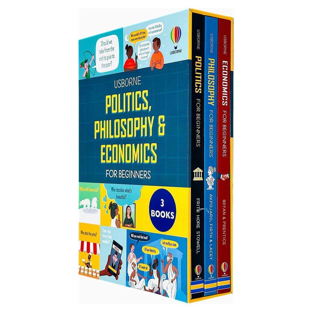Usborne Big Subjects For Beginners 3 Books Box Set (Politics, Philosophy and Economics) Usborne Big Subjects For Beginners 3 Books Box Set (Politics, Philosophy and Economics)