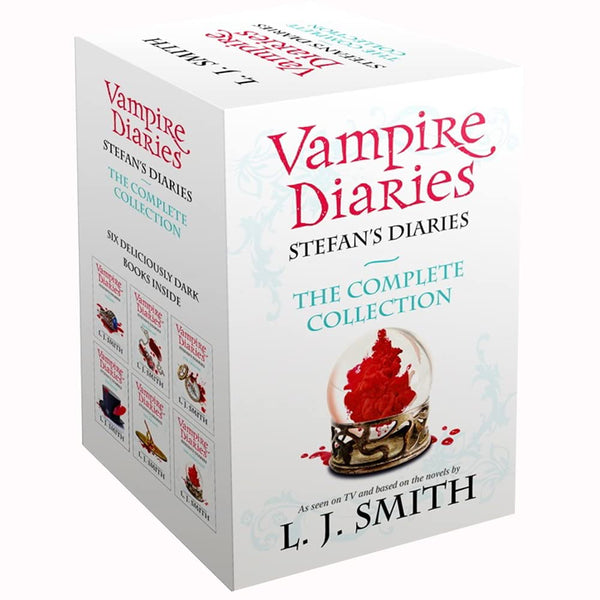 BOX MISSING - Vampire Diaries Stefan's Diaries The Complete Collection Books 1 - 6 Box Set by L. J. Smith (Origins, Bloodlust, Craving, Ripper, Asylum & Compelled)
