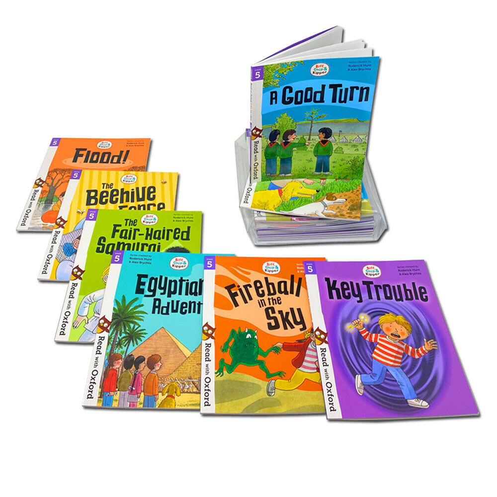 Biff Chip and Kipper Stage 5 Read with Oxford: 6+: 16 Books Collection