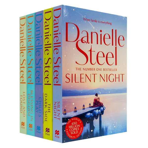 Danielle Steel Collection 5 Books Set Series 2 (Silent Night, The Dark Side, Child&#39;s Play, Blessing in Disguise, Lost and Found)