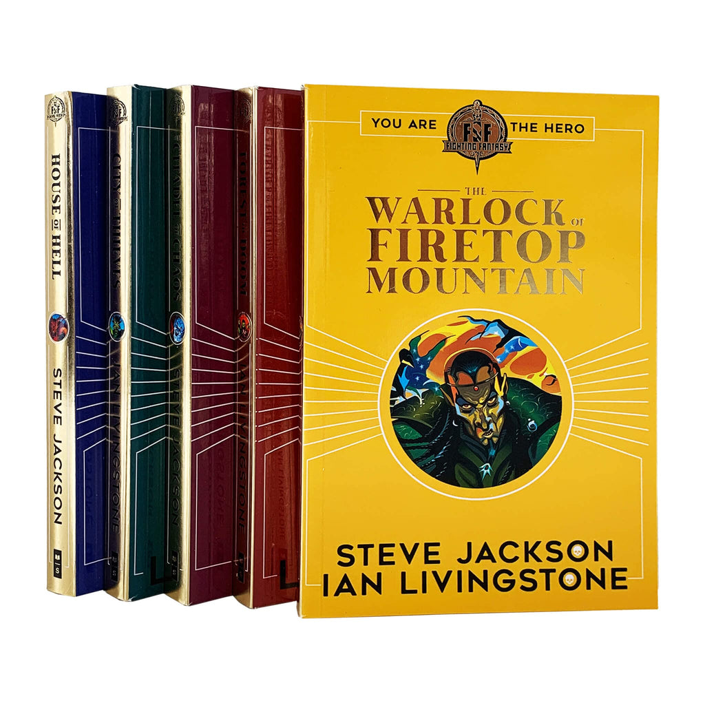 Ian livingstone books Fighting Fantasy RPG Books 1-5 Collection Set