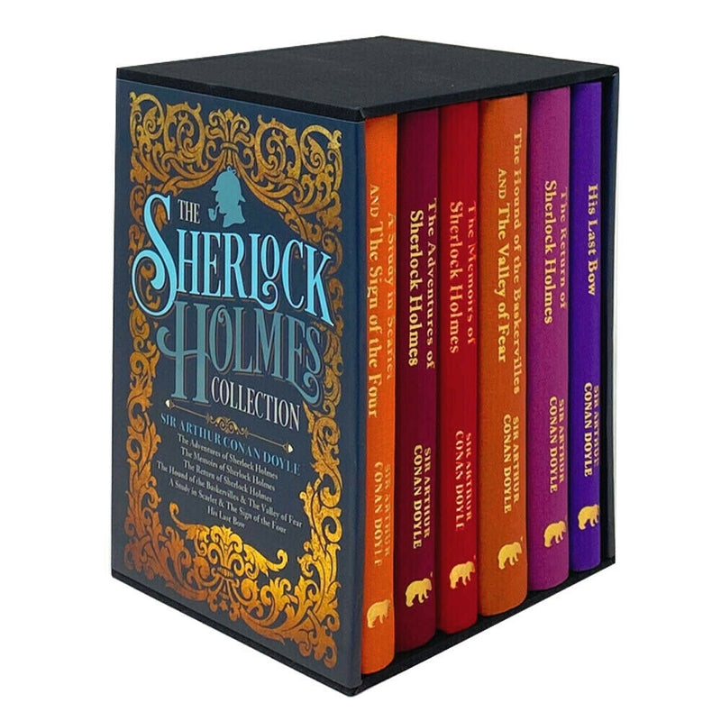 ["9781784286743", "a study in scarlet and the sign of the four", "Adult Fiction (Top Authors)", "arcturus publishing ltd", "arthur conan doyle sherlock holmes stories", "arthur doyle sherlock holmes", "cl0-PTR", "conan doyle sherlock", "his last bow", "Sherlock holmes 6 Books Box set", "sherlock holmes book collection", "Sherlock Holmes books Collection", "sherlock holmes books set", "sherlock holmes box set", "sherlock holmes collection", "sherlock holmes complete book series", "sherlock holmes deluxe hardback collection", "sherlock holmes set", "sherlock holmes sir arthur", "sherlock novels", "sir arthur conan doyle", "sir conan doyle sherlock holmes", "the adventures of sherlock holmes", "the adventures of sherlock holmes book", "the hound of the baskervilles and the valley of fear", "the memories of sherlock holmes", "the return of sherlock holmes", "the sherlock holmes collection"]