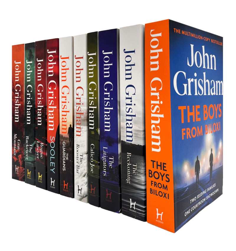 ["9780678466636", "adult fiction", "Adult Fiction (Top Authors)", "adult fiction book collection", "adult fiction books", "adult fiction collection", "Calico Joe", "courtroom", "courtroom thriller", "Gray Mountain", "john grisham", "john grisham books", "john grisham collection", "john grisham series", "john grisham set", "legal thrillers", "political fiction", "political thrillers", "Rogue Lawyer", "Sooley", "The Boys From Biloxi", "The Guardians", "The Litigators", "The Racketeer", "The Reckoning", "The Rooster Bar", "thriller", "thriller books", "thrillers", "thrillers books"]