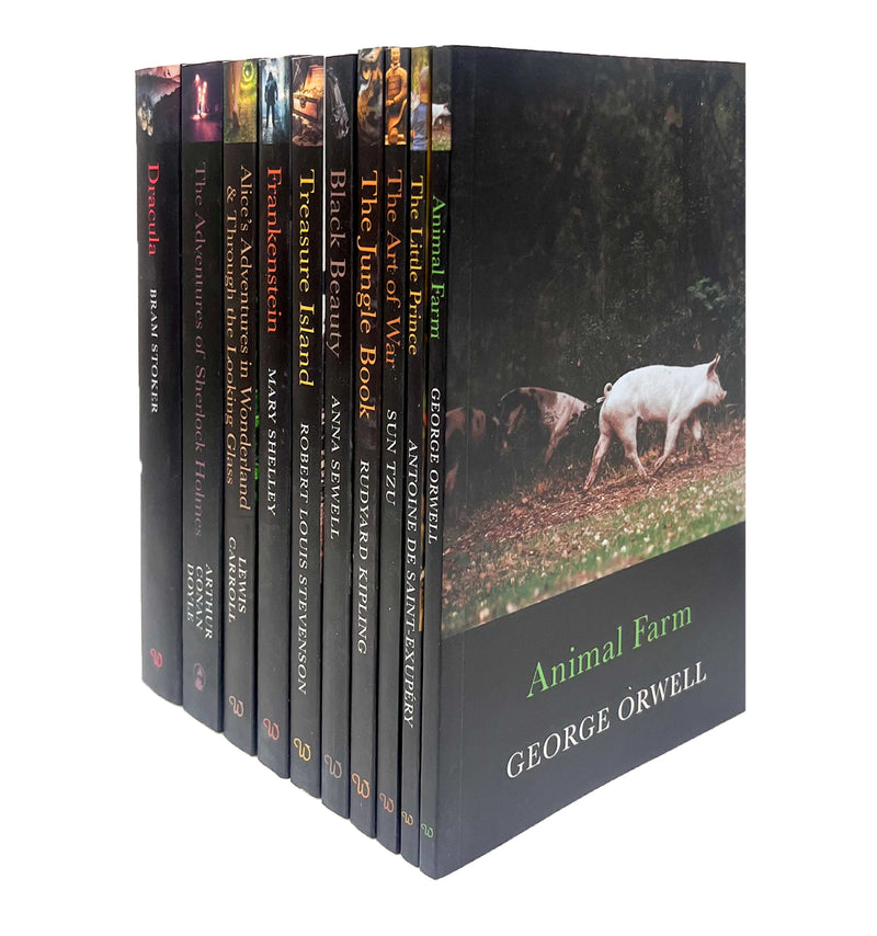["1984", "9787293107586", "alices adventure in wonderland and through the looking glass", "animal farm", "black beauty", "children books", "classic adult books", "classic best selling books", "classic book collection set", "classic books", "classic children books", "classic collection", "classic collection books", "classic fiction books", "classic young adult books", "classic young adults books", "dracula", "frankenstein", "peter pan", "robin hood", "the art of war", "the classic collection", "the jungle book", "the little prince", "treasure island"]