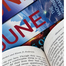 Dune Sequels and Legends of Dune 4 Books Set (Hunters of Dune, Sandworms of Dune, The Machine Crusade, The Butlerian Jihad)