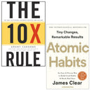 The 10X Rule [HB] & Atomic Habits [PB] – 2 Books Collection Set by Grant Cardone & James Clear | Success, Productivity & Personal Development Books