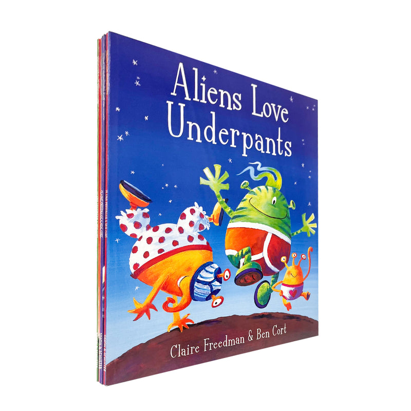 monsters love underpants Aliens Love Underpants Collection 6 Children Picture Books Set Pirates