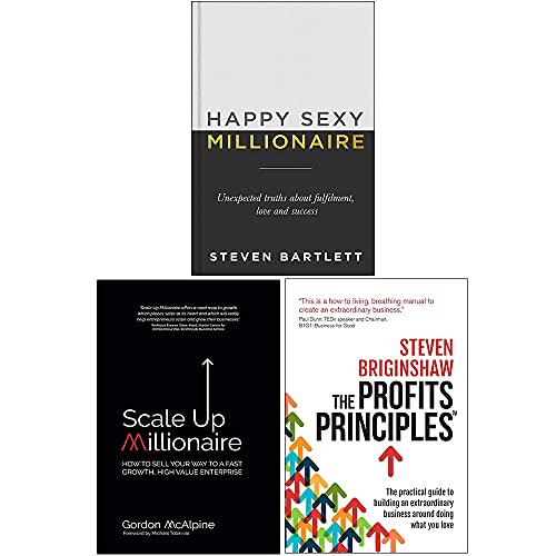Happy Sexy Millionaire, Scale Up Millionaire, The Profits Principles 3 Books Collection Set