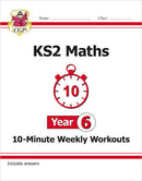 CGP KS2 Year 6 10-Minute Weekly Workout Bundle – Ages 10-11 (Maths, English, Arithmetic, Spelling and Vocabulary)
