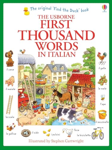 ["9781409566144", "children school books", "Childrens Educational", "educational books", "First Thousand Words (5+)", "heather amery", "Infants", "pre school books", "stephen cartwright", "usborne", "usborne my first thousand words in italian"]