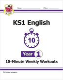 CGP KS1 Year 1 10-Minute Weekly Workout Bundle – Ages 5-6 (Maths, English, Phonics, Handwriting)