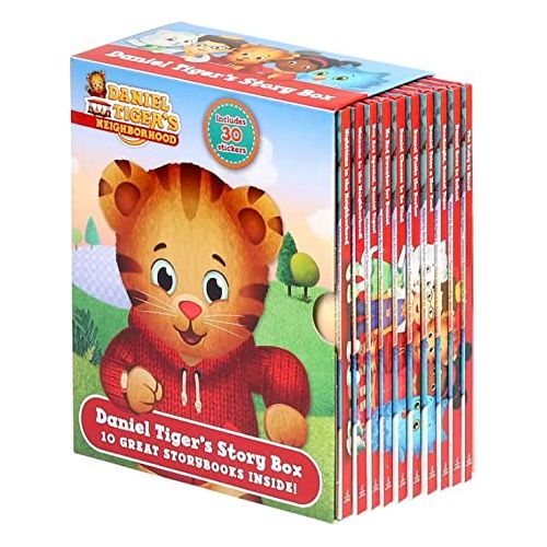 Daniel Tiger's Story Box - 10 Great Storybooks Inside! (Includes 30 Stickers)