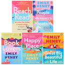 Emily Henry Collection 5 Books Set (Beach Read, People We Meet On Vacation, Happy Place, Book Lovers and Great Big Beautiful Life)