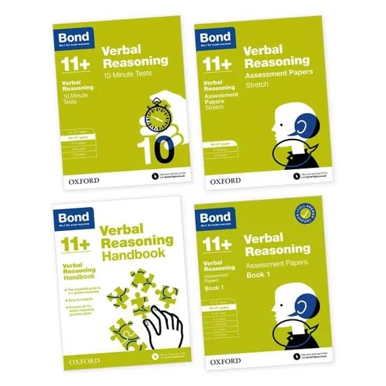 ["10 Minute Tests", "9780192779441", "Assessment Papers", "Bond 11", "Bond 11 Collection", "bond 11 plus", "Bond Books", "children books", "children educational books", "childrens books", "Childrens Books (7-11)", "Childrens Educational", "educational book", "educational books", "Handbook", "Stretch Assessment Papers", "verbal reasoning", "verbal reasoning books", "verbal reasoning collection"]