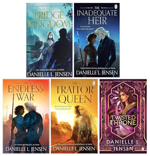 The Bridge Kingdom Series By Danielle L. Jensen 5 Books Collection Set (The Bridge Kingdom, The Traitor Queen, The Inadequate Heir, The Endless War and The Twisted Throne)