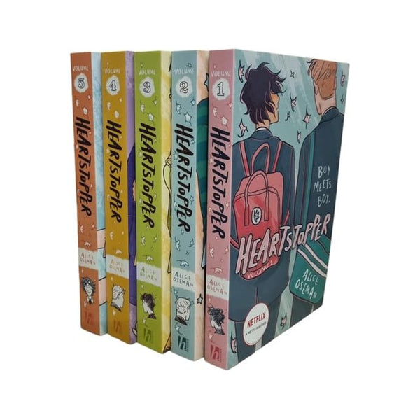 Heartstopper Series by Alice Oseman 5 Books Collection Set (Volumes 1-5)
