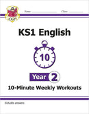 CGP KS1 Year 2 10-Minute Weekly Workout Bundle – Ages 6-7 (Maths, English, Times Tables, Spelling and Vocabulary)