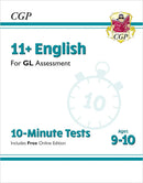 CGP 11+ GL 10-Minute Tests Bundle – Ages 9-10 (Maths, English, Verbal Reasoning, Non-Verbal Reasoning)
