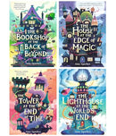 The House at the Edge of Magic Series 4 Books Collection Set (The Lighthouse at the World's End, The House at the Edge of Magic, The Tower at the End of Time and The Bookshop at the Back of Beyond)