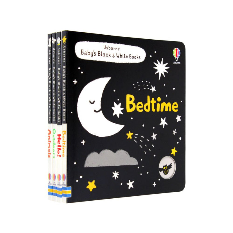 Usborne Baby's Black & White Books 4冊 Usborne Baby's Very First Black & White Books – 4 Board Book Set | Hig