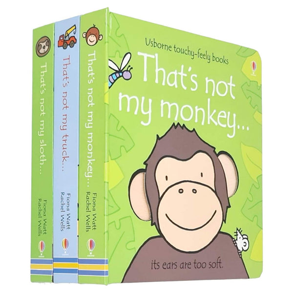 Thats not my Series 3 Books Collection Set By Fiona Watt (Monkey, Truck, Sloth)