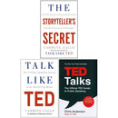 The Storyteller's Secret, Talk Like TED and TED Talks 3 Books Collection Set by Chris Anderson, Carmine Gallo