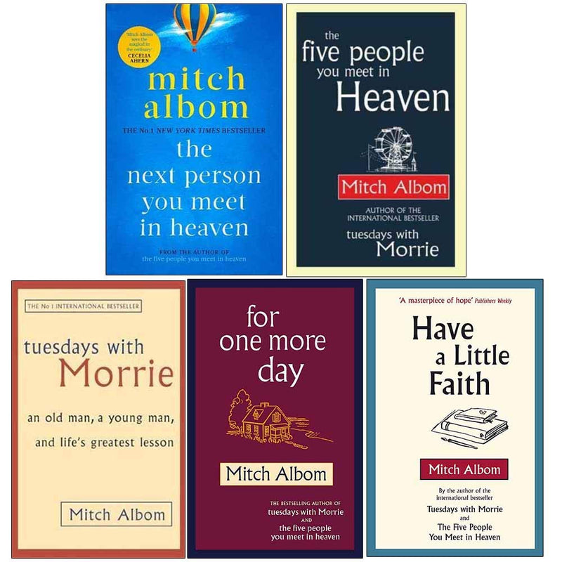 ["9789124044824", "adult fiction", "Adult Fiction (Top Authors)", "adult fiction books", "For One More Day", "Have A Little Faith", "Inspiration", "inspiration fiction", "inspiring", "literary fiction", "Literary Fiction Books", "Mitch Albom", "Mitch Albom books", "Mitch Albom collection", "Mitch Albom series", "philosophy fiction", "The Five People You Meet In Heaven", "The Next Person You Meet in Heaven", "Tuesdays With Morrie"]