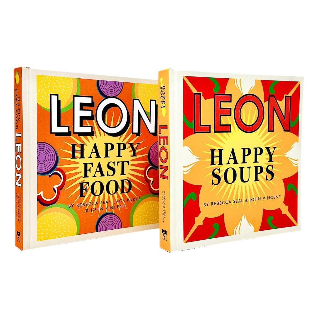 Jack　Leon　Happy　Books　(Leon　Happy　Food　Seal,　Vincent,　Collection　Leons　John　Rebecca　Fast　Set　By　Happy　Burke　amp;　Soups)