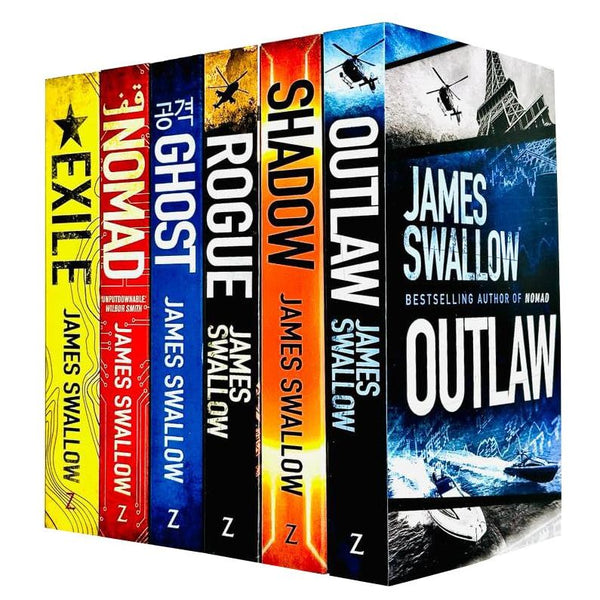 Marc Dane Series 6 Books Collection Set By James Swallow (Nomad, Exile, Ghost, Shadow, Rogue, Outlaw)