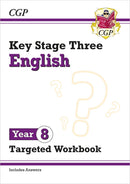 CGP KS3 Year 8 Workbook Bundle – Ages 12-13 (Maths, English, Science, Spelling Punctuation and Grammar)