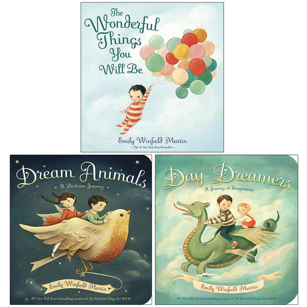 Emily Winfield Martin Collection 3 Books Set (The Wonderful Things You Will Be, Dream Animals, Day Dreamers)