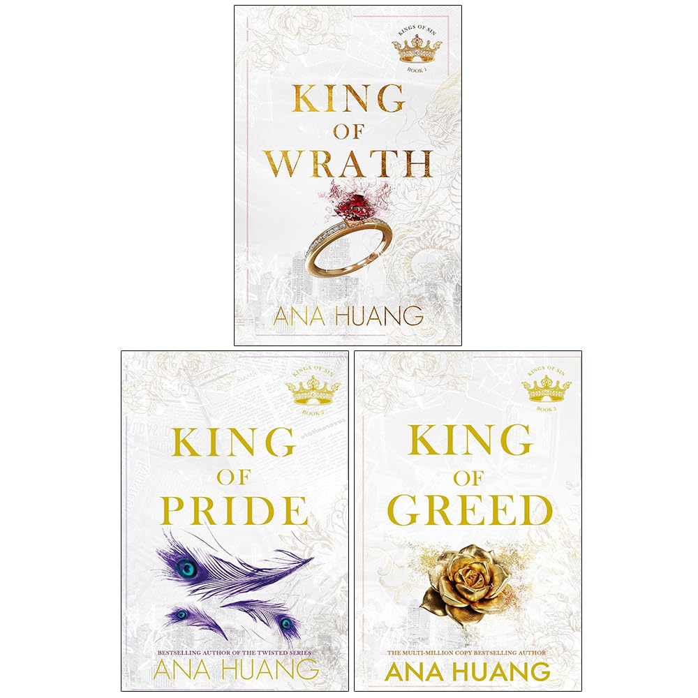 Ana Huang Kings of Sin Series 3 Books Collection Set (King of Wrath, K