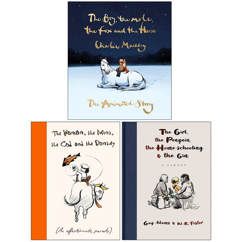 ["9789123557769", "Dog & Animal Humour", "Love", "Parodies", "parodies books", "Philosophy", "Philosophy Books", "Popular philosophy", "Sex & Marriage Humour", "Spiritual Thought & Practice", "The Boy the Mole the Fox and the Horse The Animated Story", "the Cod and the Donkey", "The Girl", "The Girl the Penguin the Home-Schooling and the Gin", "the Home-Schooling and the Gin", "the Mink", "the Penguin", "The Woman", "The Woman the Mink the Cod and the Donkey"]