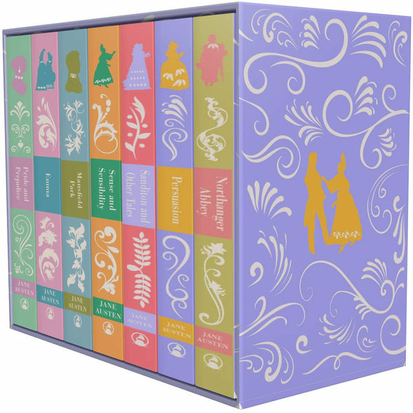 BOX MISSING- Jane Austen The Complete 7 Books HARDCOVER Boxed Set (Emma, Pride and Prejudice, Persuasion, Sanditon and Other Tales, Northanger Abbey, Sense and Sensibility &amp;amp; Mansfield)