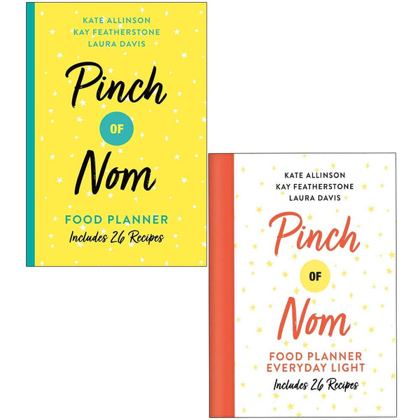Pinch of Nom Food Planner & Pinch of Nom Food Planner Everyday Light [Hardcover] by Kay Featherstone 2 Books Collection Set