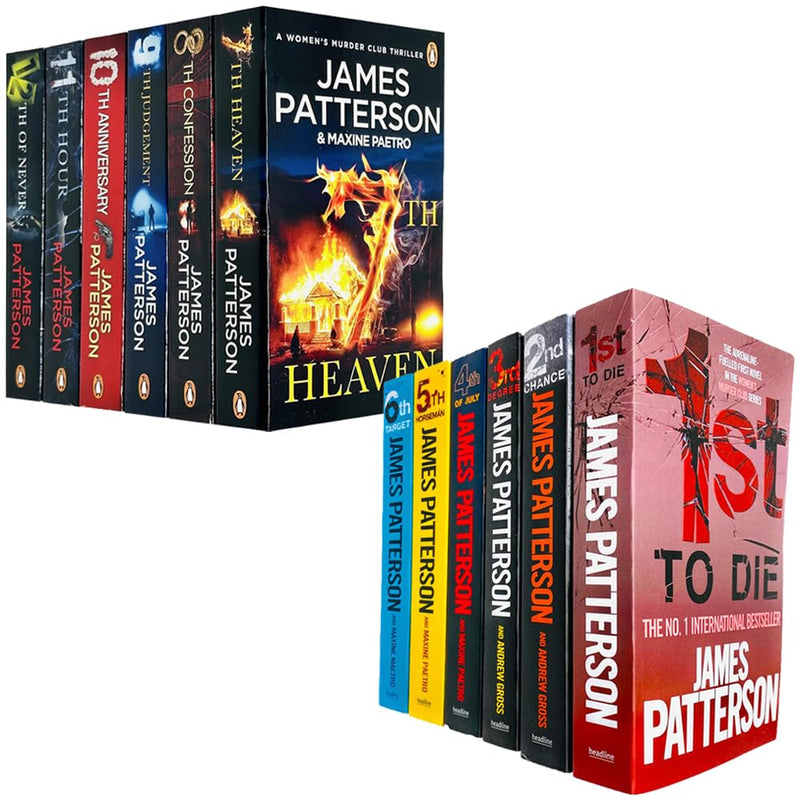 ["10th anniversary", "11th hour", "12th of never", "1st to die", "2nd chance", "3rd degree", "4th of july", "5th horseman", "6th target", "7th heaven", "8th confession", "9789123969487", "9th judgement", "adult fiction", "fiction books", "james patterson", "james patterson book set", "james patterson books", "james patterson collection", "james patterson women murder club", "mysteries", "suspense", "thrillers", "women murder club book collection", "women murder club books", "women murder club collection", "women murder club series"]