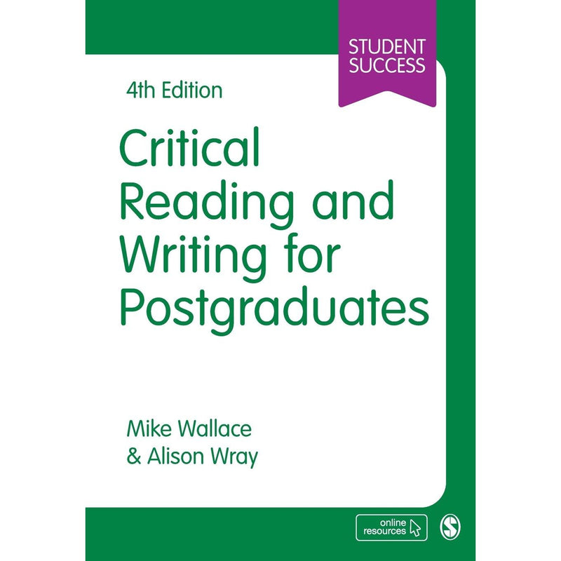 ["9781529727647", "academic students", "Alison Wray", "articles", "Childrens Educational Books", "critical reading", "Critical Reading and Writing for Postgraduates", "critical writing", "educational book", "educational books", "Educational Study Book", "for students", "masters degree", "Mike Wallace", "non fiction", "Non Fiction Book", "non fiction books", "phd", "postgraduates", "research students", "Student Success", "Student Success series", "Writing Skills"]