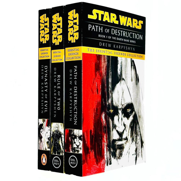 Star Wars: Essential Legends Collection Darth Bane Trilogy 3 Books Set By Drew Karpyshyn (Path of Destruction, Rule of Two & Dynasty of Evil)
