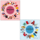 Mini Amigurumi Crochet Collection 2 Books Set by Sarah Abbondio (Mini Amigurumi Birds, Mini Amigurumi Ocean)