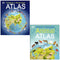 Childrens Atlas Collection 2 Books Set By DK (Children&#39;s Illustrated Atlas &amp; Children&#39;s Illustrated Animal Atlas)