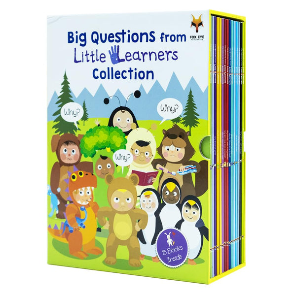 Big Questions from Little Learners 15 Book Set Collection: (Why is there day and night,Why do Bees buzz,Why is the sea so salty,Why do we all look ... ... to read,Why should i listen to my parents)